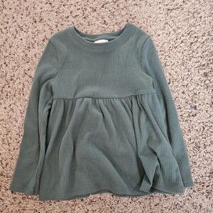 Cat & Jack Forest Green Long Sleeve Kids Top